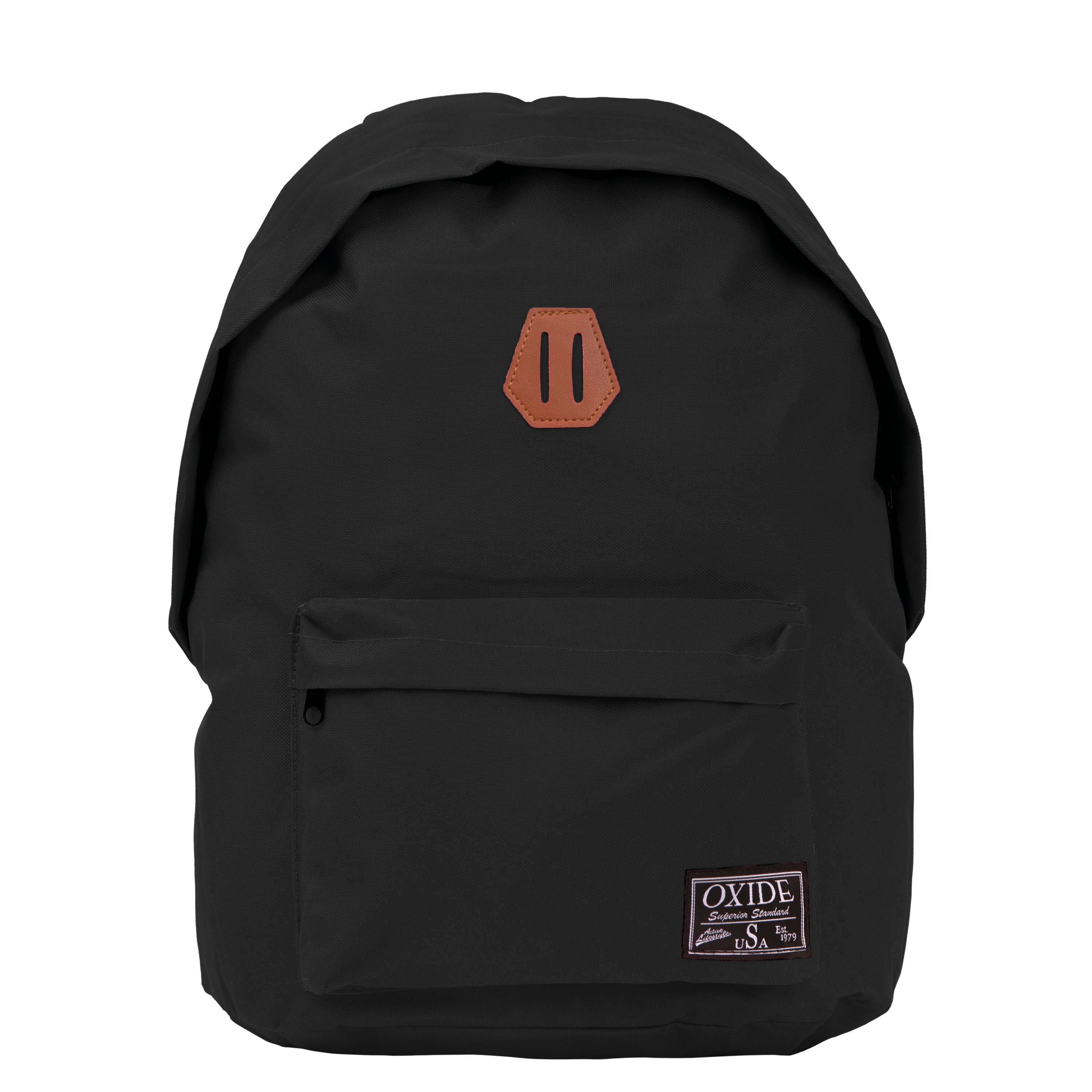 Freizeit Rucksack mit Außentasche - 20L schwarz