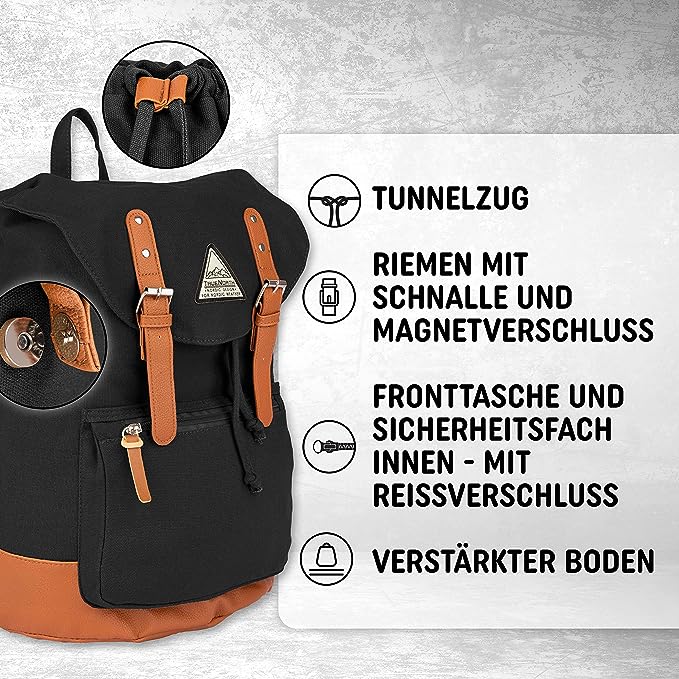 Rucksack Daypack - 30L schwarz