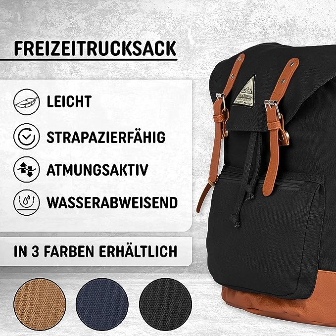 Rucksack Daypack - 30L schwarz