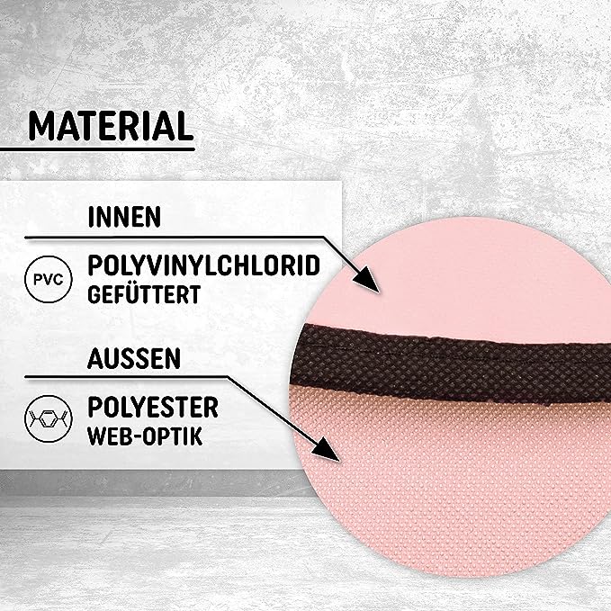 Freizeit Rucksack mit Außentasche - 20L light pink