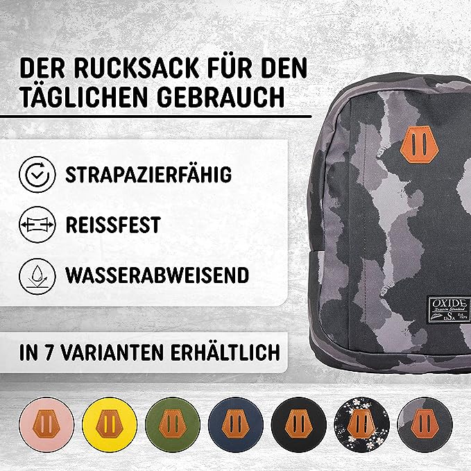 Freizeit Rucksack - 20L grau camouflage