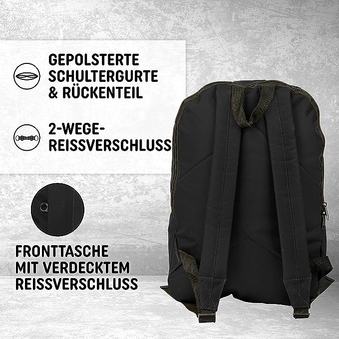 Freizeit Rucksack - 20L schwarz