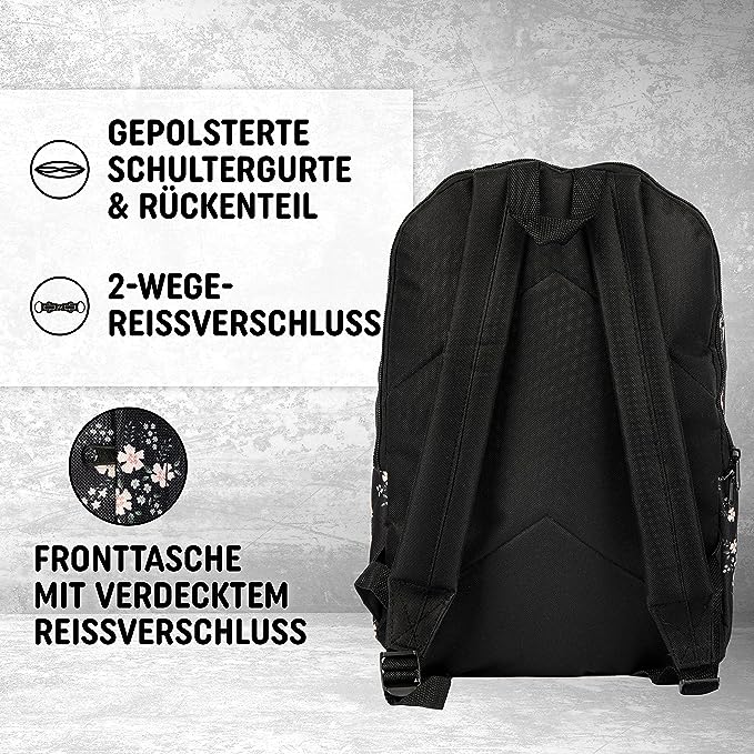 Freizeit Rucksack - 20L schwarz comb
