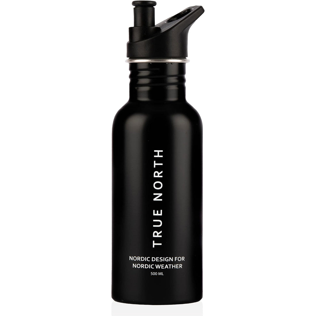 Trinkflasche Edelstahl schwarz