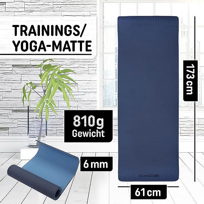 Yoga Matte blau