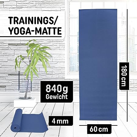 Yoga Matte blau