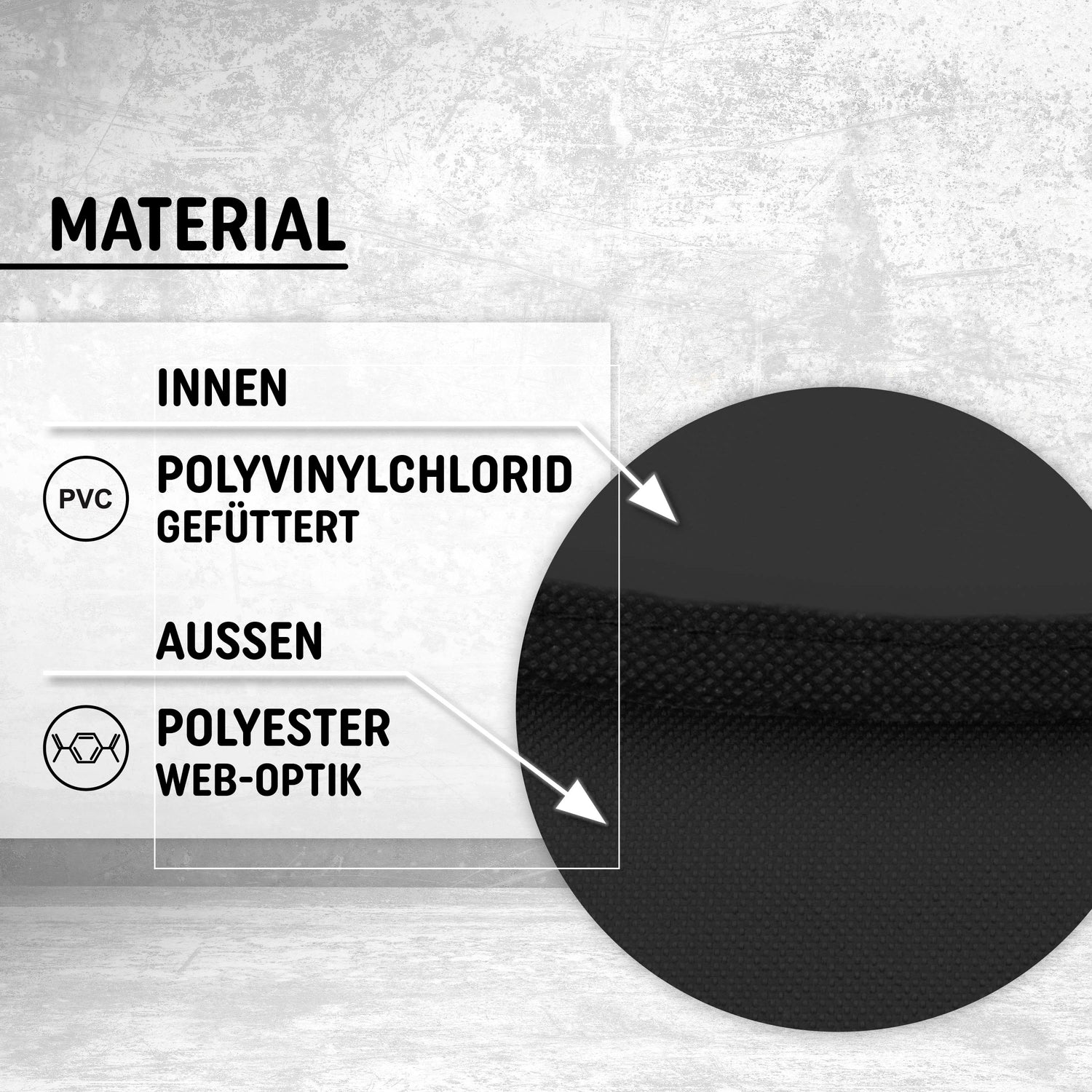 Freizeit Rucksack mit Außentasche - 20L schwarz