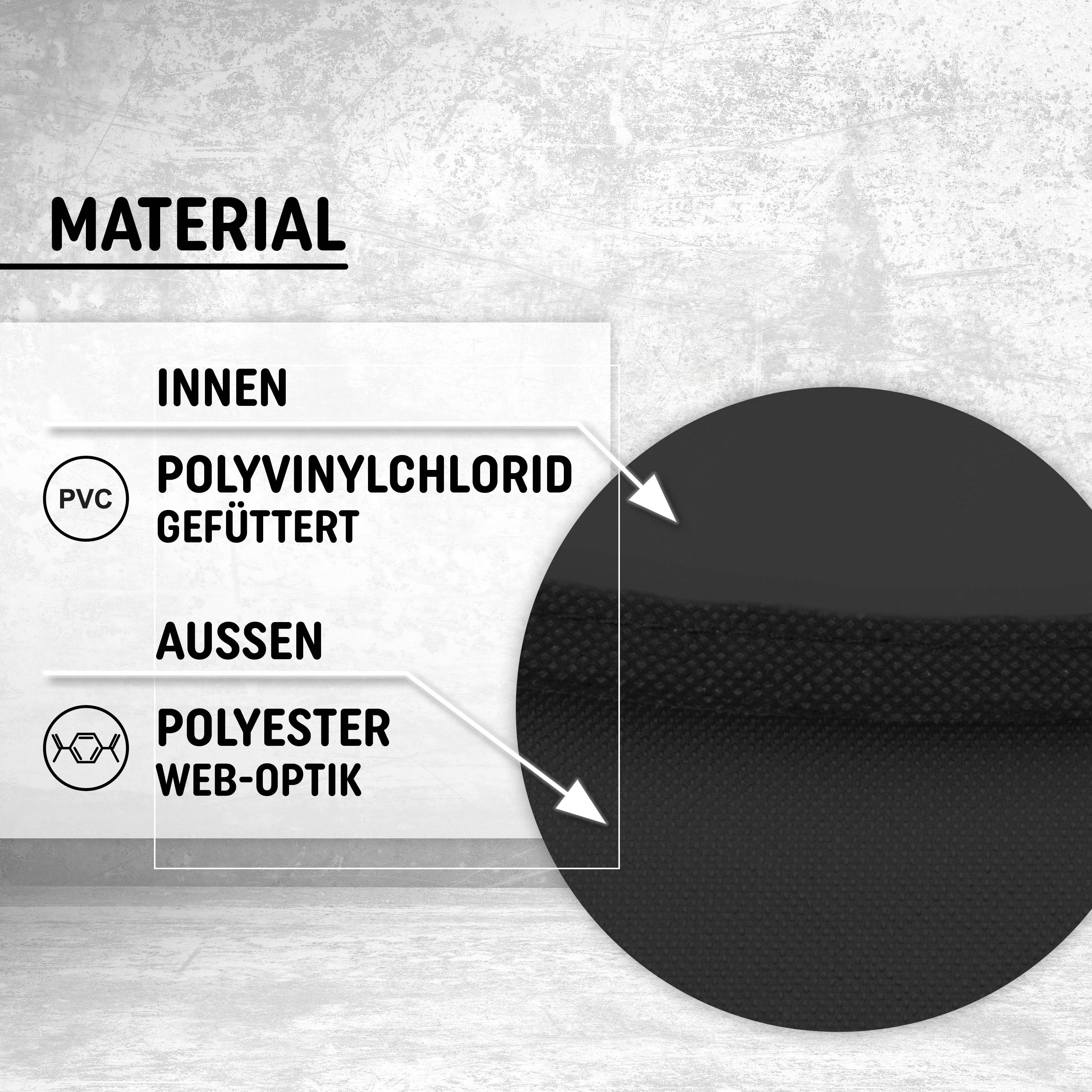 Freizeit Rucksack mit Außentasche - 20L schwarz