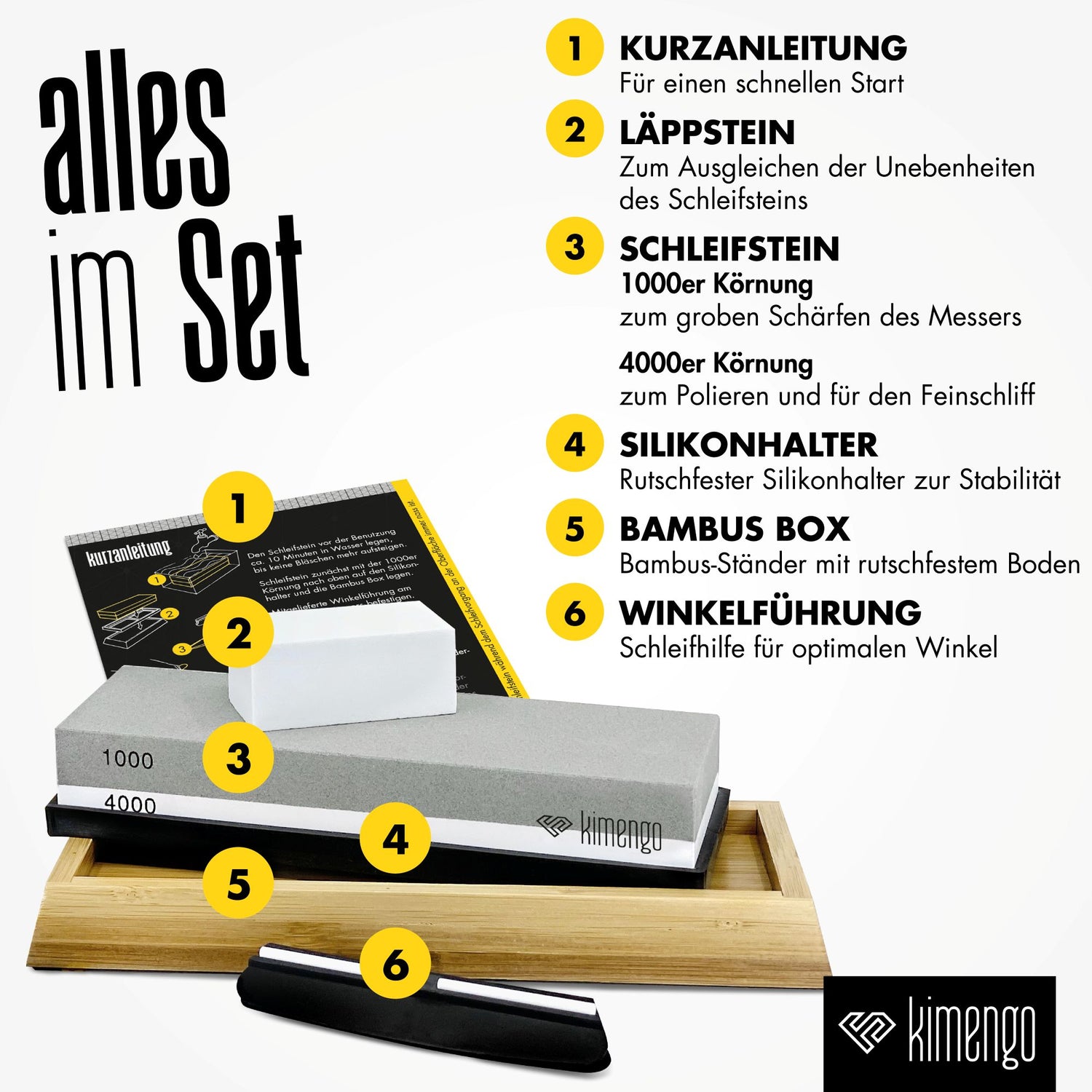 Schleifstein Körnung 1000/4000 [2-in-1]