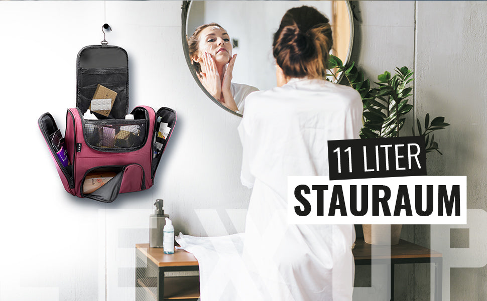 Kulturbeutel XXL schwarz