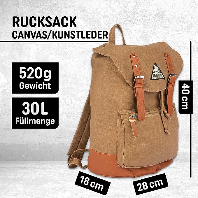Rucksack Daypack - 30L khaki