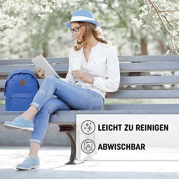 Freizeit Rucksack mit Außentasche - 20L blau