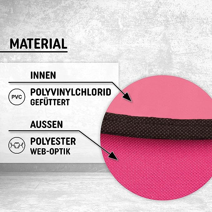 Freizeit Rucksack mit Außentasche - 20L fuchsia