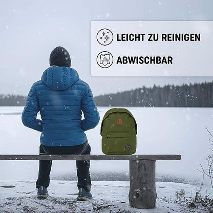 Freizeit Rucksack mit Außentasche - 20L grün