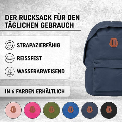 Freizeit Rucksack mit Außentasche - 20L navy