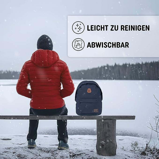 Freizeit Rucksack mit Außentasche - 20L navy