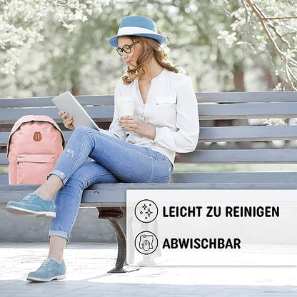 Freizeit Rucksack mit Außentasche - 20L light pink