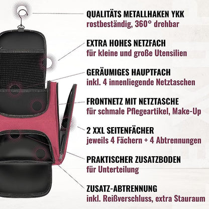 Kulturbeutel XXL rot