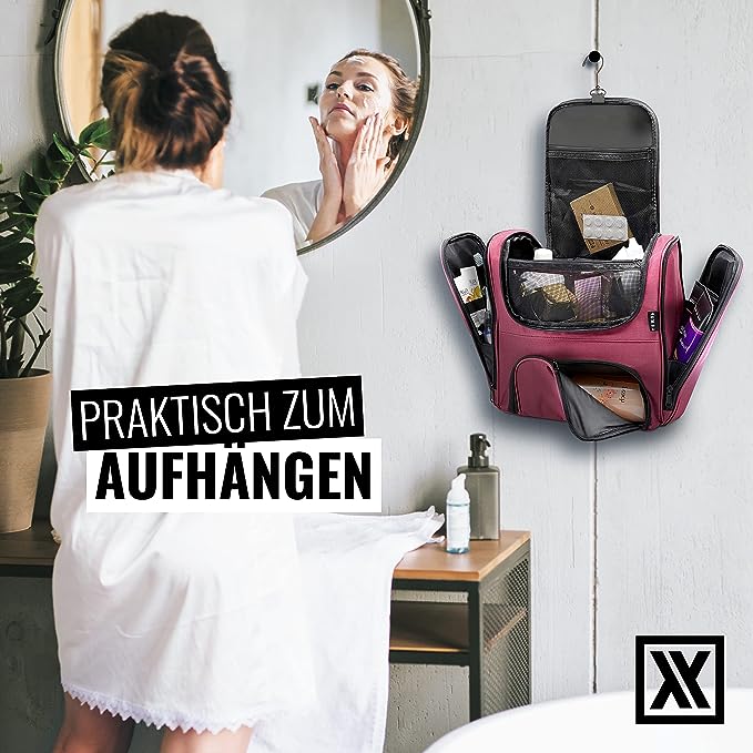 Kulturbeutel XXL rot