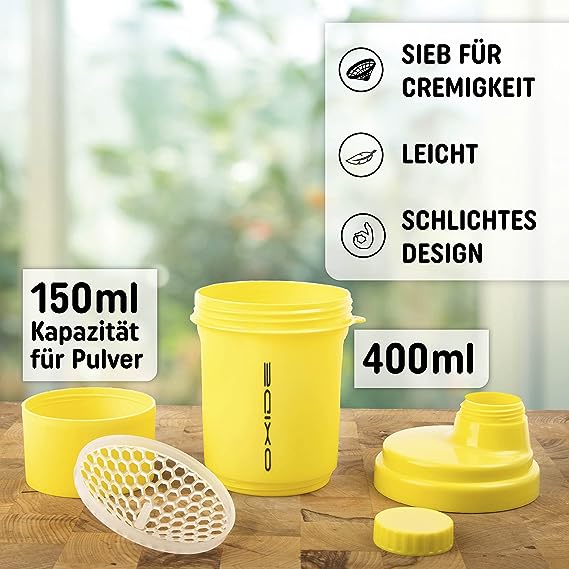 Protein Shaker - 400ml gelb