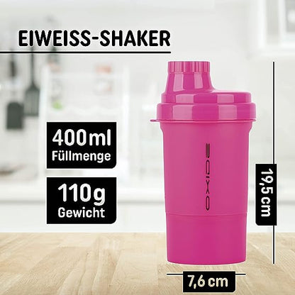 Protein Shaker - 400ml pink