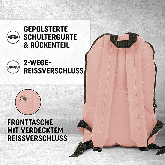 Freizeit Rucksack - 15L light pink