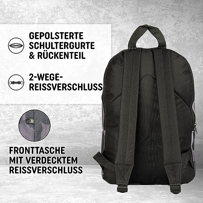 Freizeit Rucksack - 20L grau camouflage