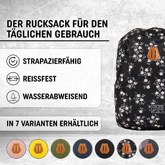 Freizeit Rucksack - 20L schwarz comb