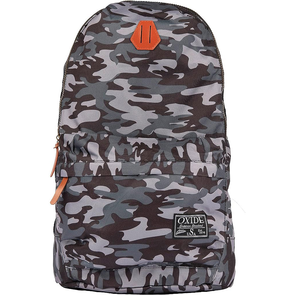 Freizeit Rucksack mit Außentasche - 30L grau camouflage