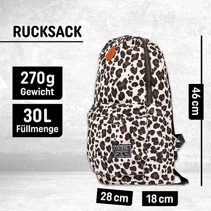 Freizeit Rucksack mit Außentasche - 30L leo