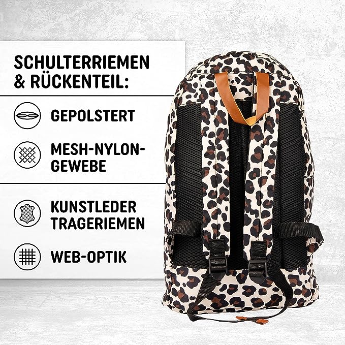 Freizeit Rucksack mit Außentasche - 30L leo
