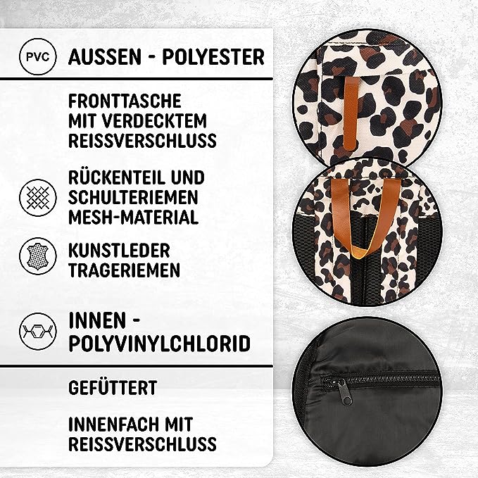 Freizeit Rucksack mit Außentasche - 30L leo