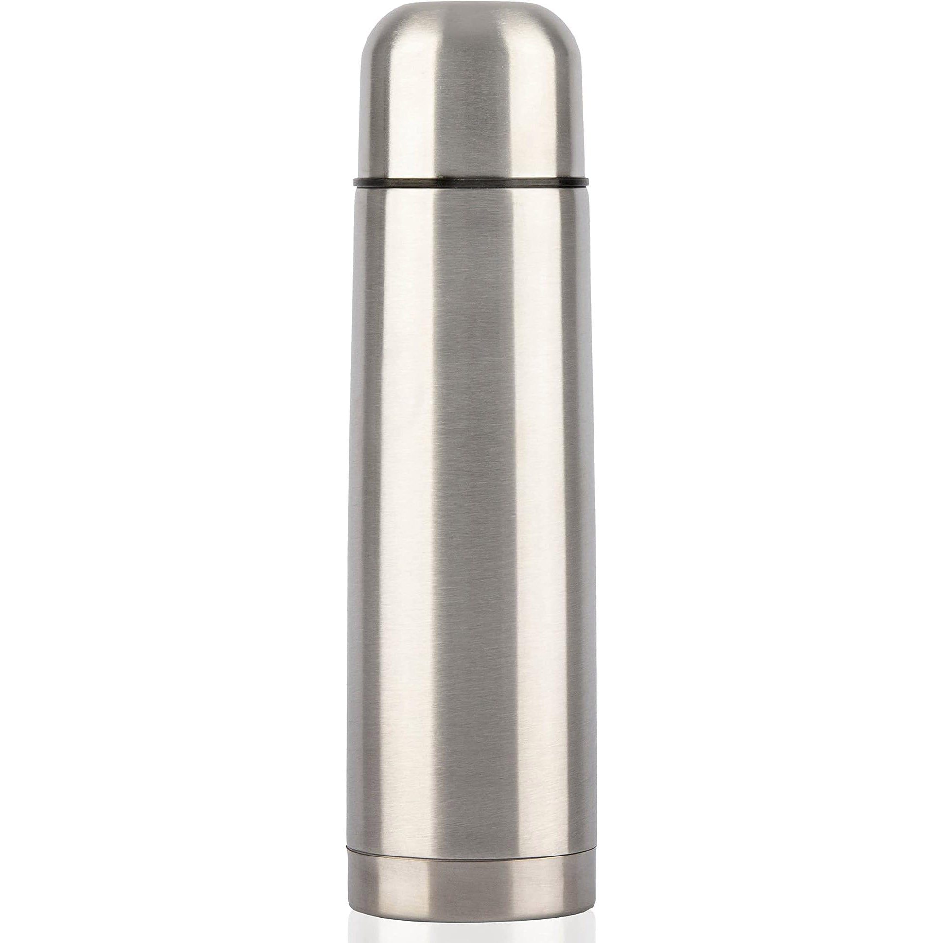 Thermoskanne Edelstahl silber